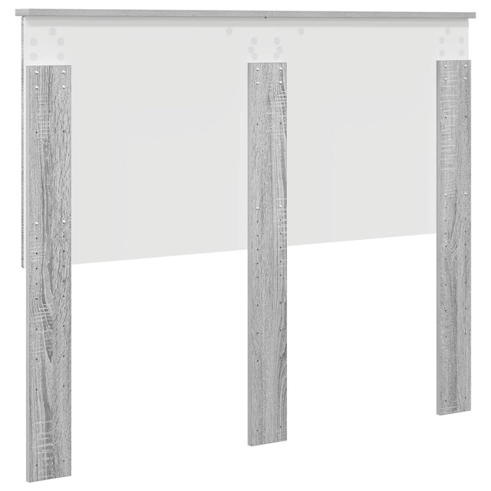 Tăblie cap cu headboard Gri Sonoma 135 cm Lemn compozit - WALTI WALTI