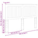Tăblie cap cu headboard Gri Sonoma 135 cm Lemn compozit - WALTI WALTI