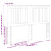 Tăblie cap cu headboard Lemn Vechi 135 cm Lemn compozit - WALTI WALTI