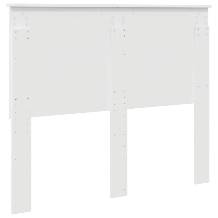 Tăblie cap cu headboard Alb 120 cm Lemn compozit - WALTI WALTI