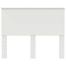 Tăblie cap cu headboard Alb 120 cm Lemn compozit - WALTI WALTI