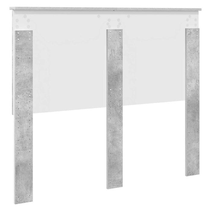 Tăblie cap cu headboard Gri din beton 120 cm Lemn compozit - WALTI WALTI