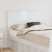 Tăblie cap cu headboard Alb Lucios 120 cm Lemn compozit - WALTI WALTI
