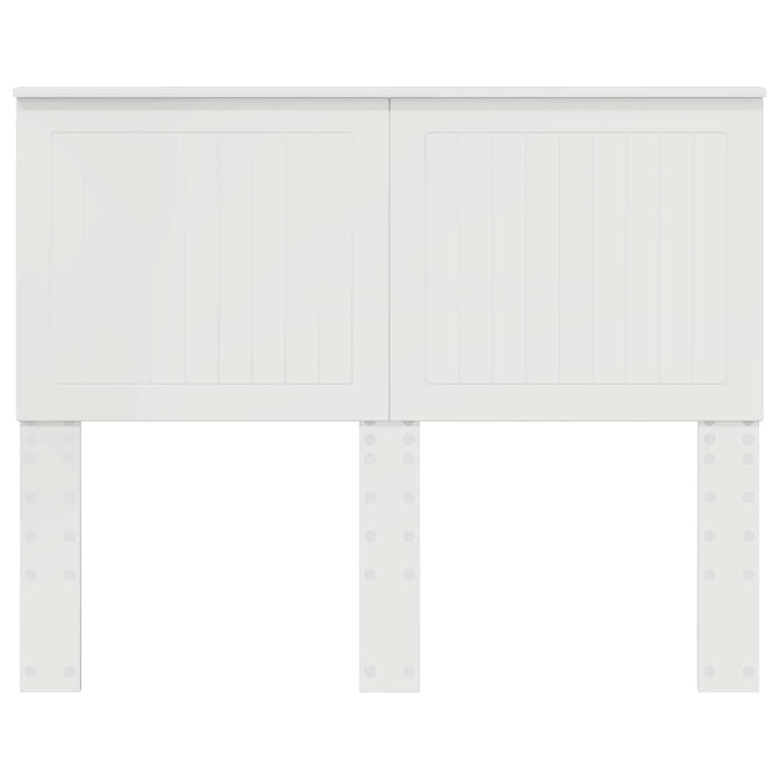 Tăblie cap cu headboard Alb Lucios 120 cm Lemn compozit - WALTI WALTI