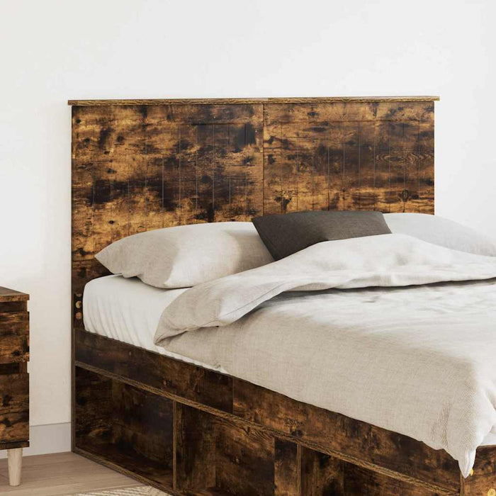 Tăblie cap cu headboard Stejar fumuriu 120 cm Lemn compozit - WALTI WALTI