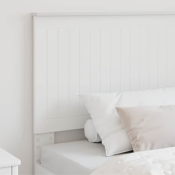 Tăblie cap cu headboard Alb 100 cm Lemn compozit - WALTI WALTI