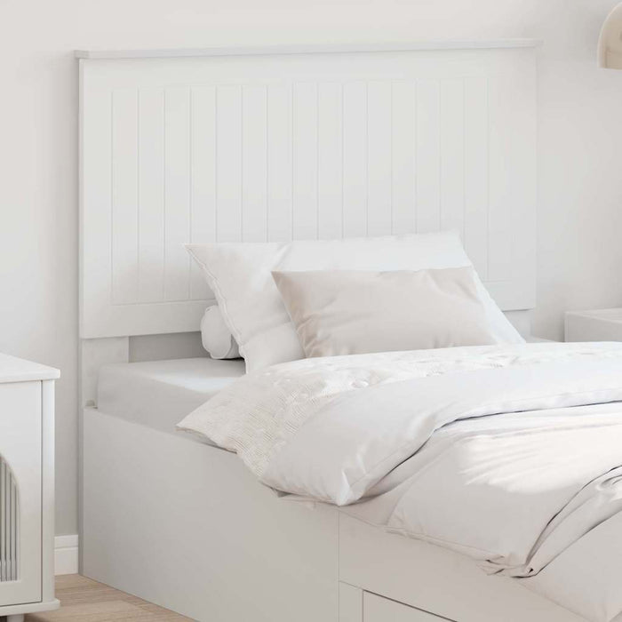 Tăblie cap cu headboard Alb 100 cm Lemn compozit - WALTI WALTI