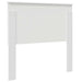 Tăblie cap cu headboard Alb 100 cm Lemn compozit - WALTI WALTI