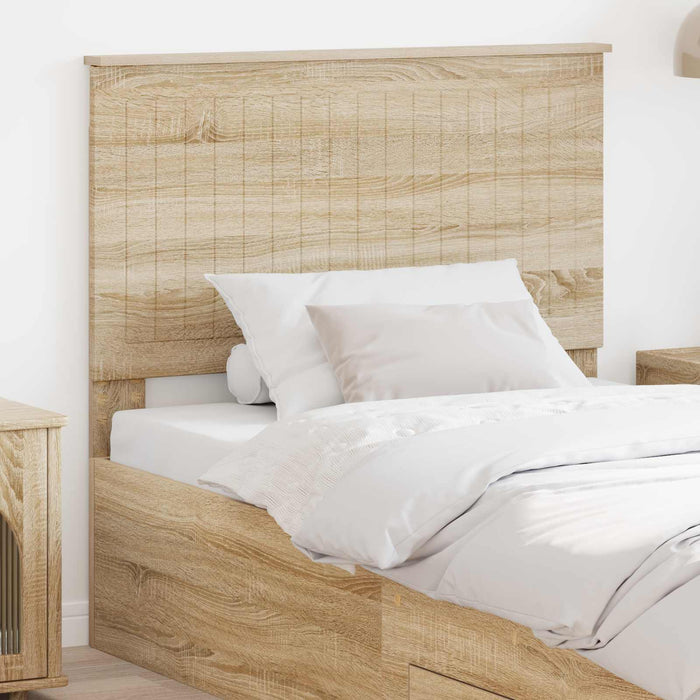 Tăblie cap cu headboard Stejar Sonoma 100 cm Lemn compozit - WALTI WALTI