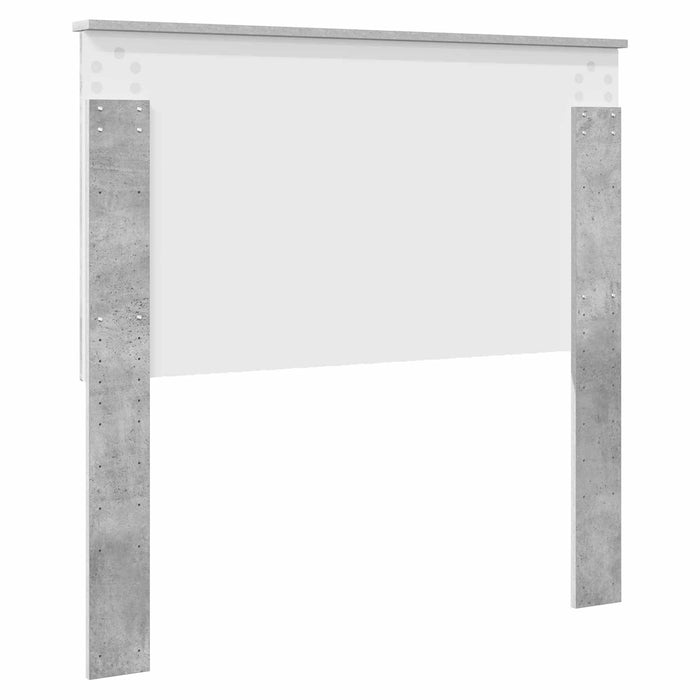 Tăblie cap cu headboard Gri din beton 100 cm Lemn compozit - WALTI WALTI