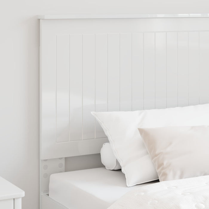 Tăblie cap cu headboard Alb Lucios 100 cm Lemn compozit - WALTI WALTI