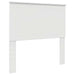 Tăblie cap cu headboard Alb Lucios 100 cm Lemn compozit - WALTI WALTI