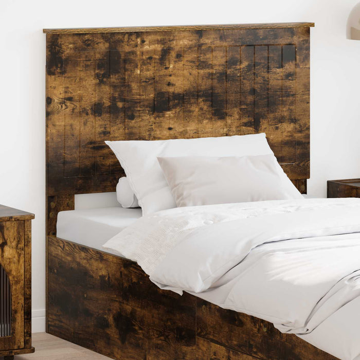 Tăblie cap cu headboard Stejar fumuriu 100 cm Lemn compozit - WALTI WALTI