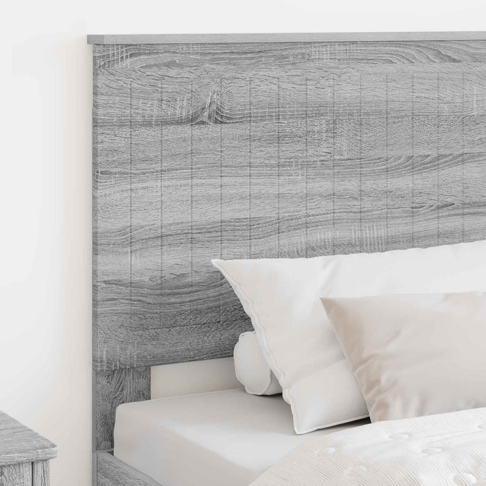 Tăblie cap cu headboard Gri Sonoma 100 cm Lemn compozit - WALTI WALTI