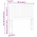 Tăblie cap cu headboard Lemn Vechi 100 cm Lemn compozit - WALTI WALTI