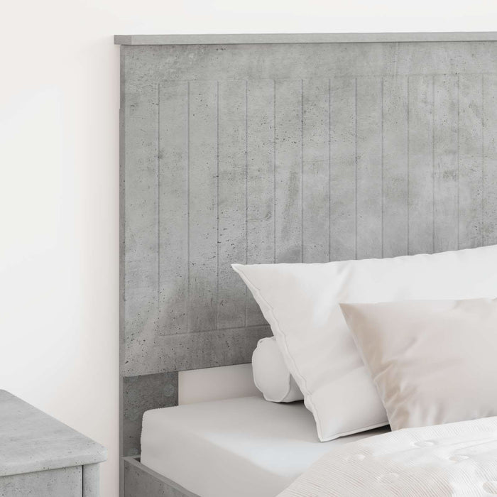 Tăblie cap cu headboard Gri din beton 90 cm Lemn compozit - WALTI WALTI