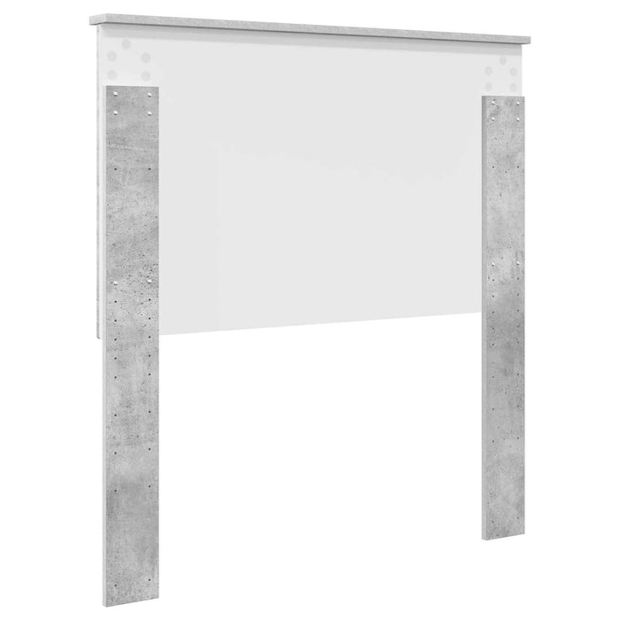 Tăblie cap cu headboard Gri din beton 90 cm Lemn compozit - WALTI WALTI