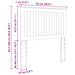 Tăblie cap cu headboard Gri din beton 90 cm Lemn compozit - WALTI WALTI