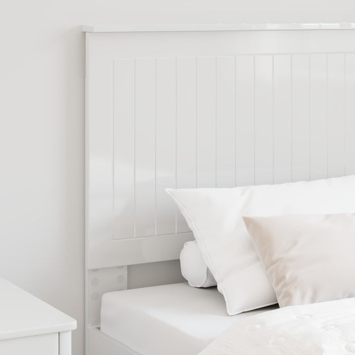 Tăblie cap cu headboard Alb Lucios 90 cm Lemn compozit - WALTI WALTI