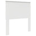 Tăblie cap cu headboard Alb Lucios 90 cm Lemn compozit - WALTI WALTI