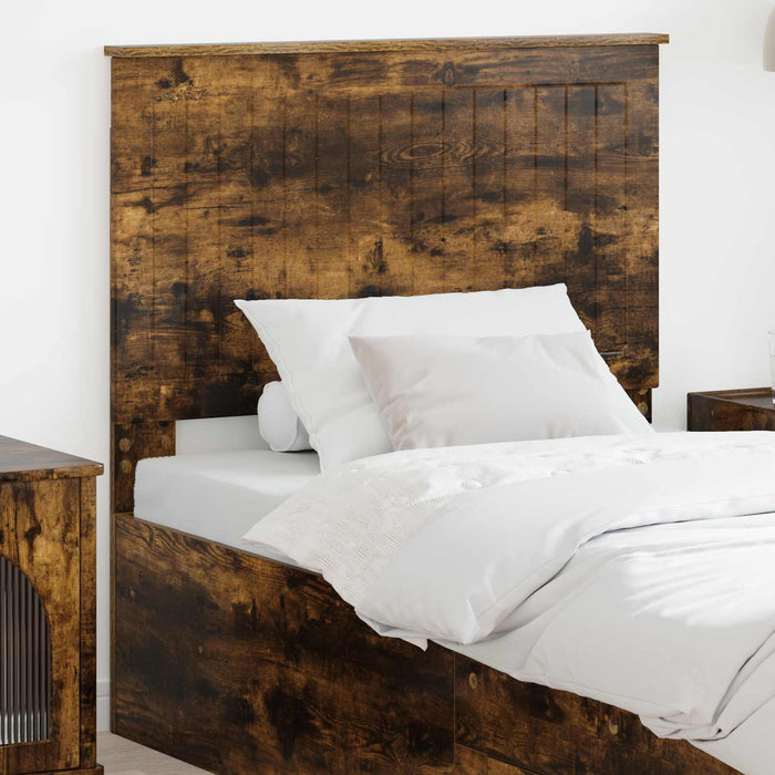 Tăblie cap cu headboard Stejar fumuriu 90 cm Lemn compozit - WALTI WALTI