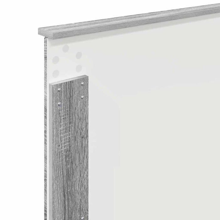 Tăblie cap cu headboard Gri Sonoma 90 cm Lemn compozit - WALTI WALTI