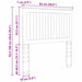 Tăblie cap cu headboard Gri Sonoma 90 cm Lemn compozit - WALTI WALTI