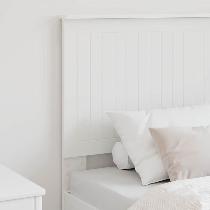 Tăblie cap cu headboard Alb 80 cm Lemn compozit - WALTI WALTI