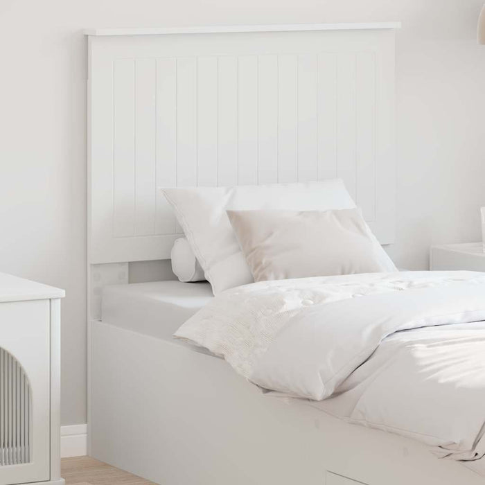 Tăblie cap cu headboard Alb 80 cm Lemn compozit - WALTI WALTI