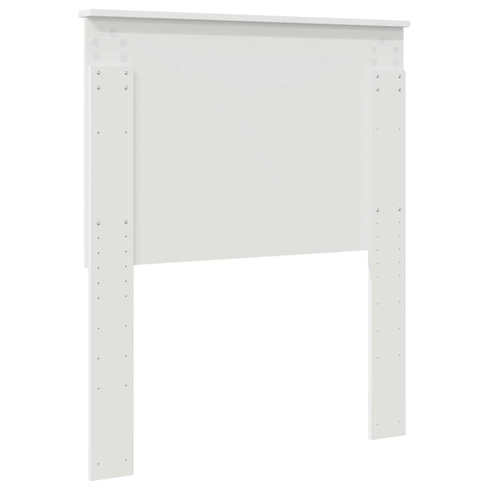 Tăblie cap cu headboard Alb 80 cm Lemn compozit - WALTI WALTI
