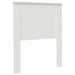 Tăblie cap cu headboard Alb 80 cm Lemn compozit - WALTI WALTI