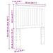 Tăblie cap cu headboard Alb 80 cm Lemn compozit - WALTI WALTI
