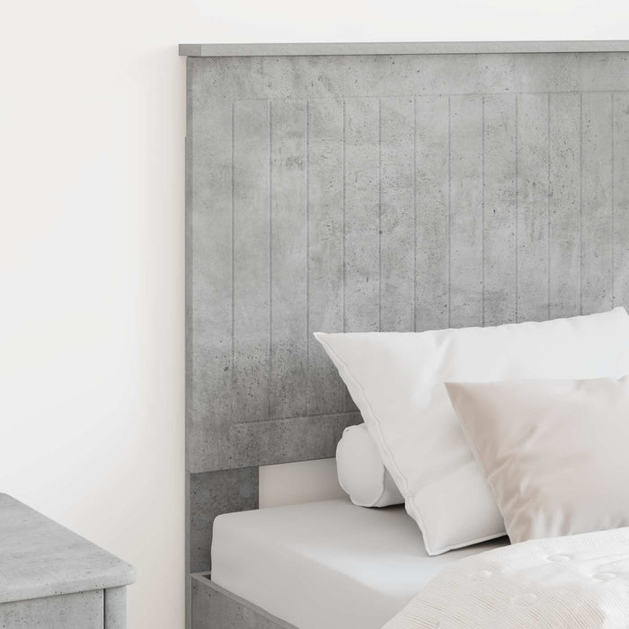 Tăblie cap cu headboard Gri din beton 80 cm Lemn compozit - WALTI WALTI