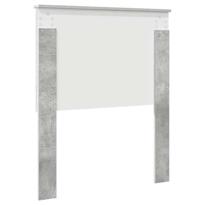 Tăblie cap cu headboard Gri din beton 80 cm Lemn compozit - WALTI WALTI