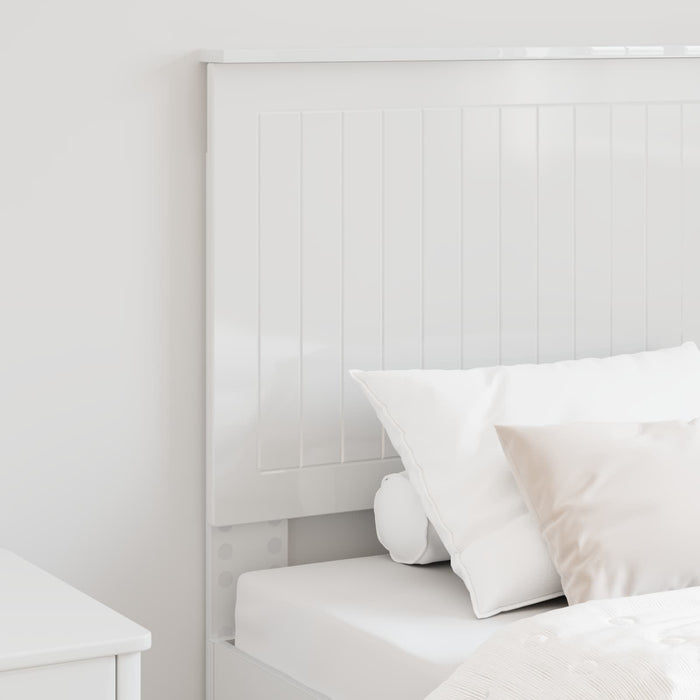 Tăblie cap cu headboard Alb Lucios 80 cm Lemn compozit - WALTI WALTI