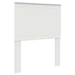 Tăblie cap cu headboard Alb Lucios 80 cm Lemn compozit - WALTI WALTI