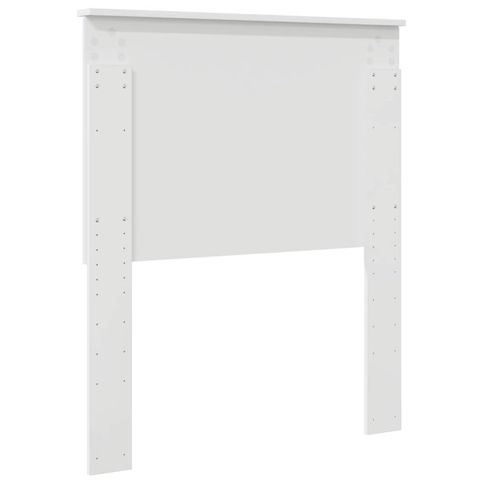 Tăblie cap cu headboard Alb Lucios 80 cm Lemn compozit - WALTI WALTI