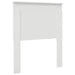 Tăblie cap cu headboard Alb Lucios 80 cm Lemn compozit - WALTI WALTI