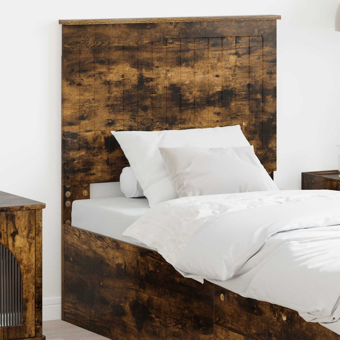 Tăblie cap cu headboard Stejar fumuriu 80 cm Lemn compozit - WALTI WALTI