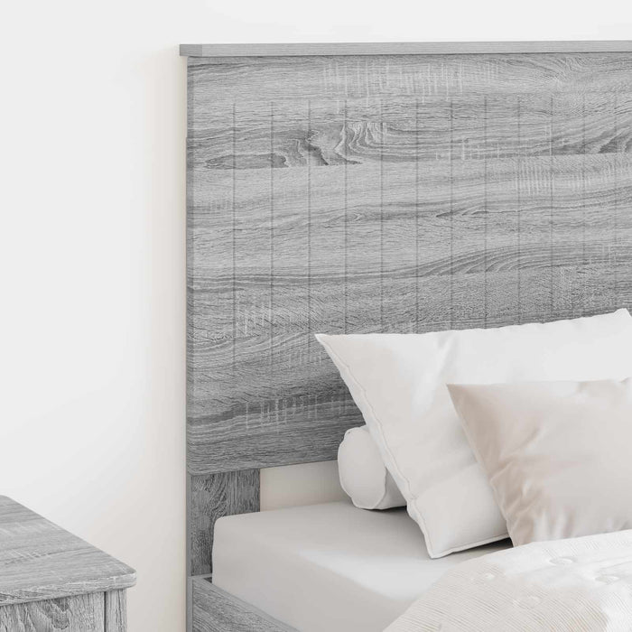 Tăblie cap cu headboard Gri Sonoma 80 cm Lemn compozit - WALTI WALTI