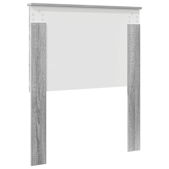 Tăblie cap cu headboard Gri Sonoma 80 cm Lemn compozit - WALTI WALTI