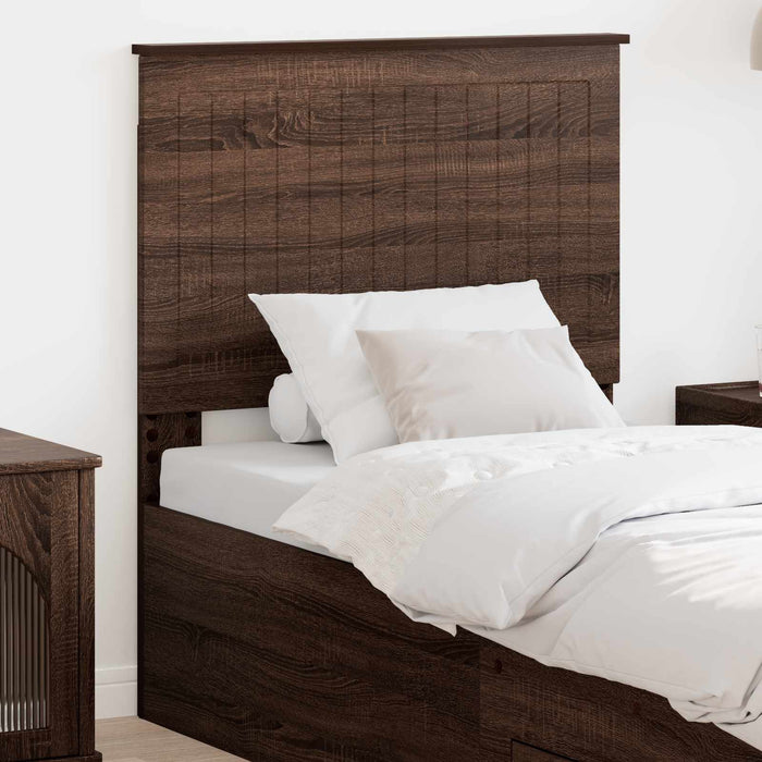 Tăblie cap cu headboard Stejar închis 80 cm Lemn compozit - WALTI WALTI