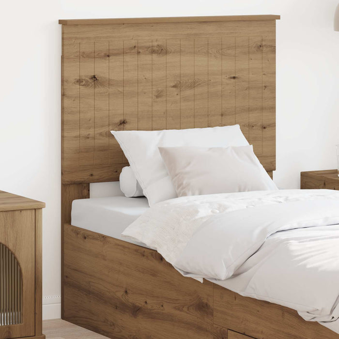 Tăblie cap cu headboard Stejar Artizanal 80 cm Lemn compozit - WALTI WALTI