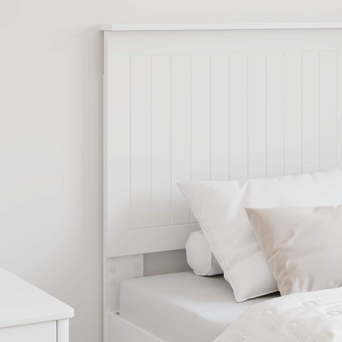 Tăblie cap cu headboard Alb 75 cm Lemn compozit - WALTI WALTI
