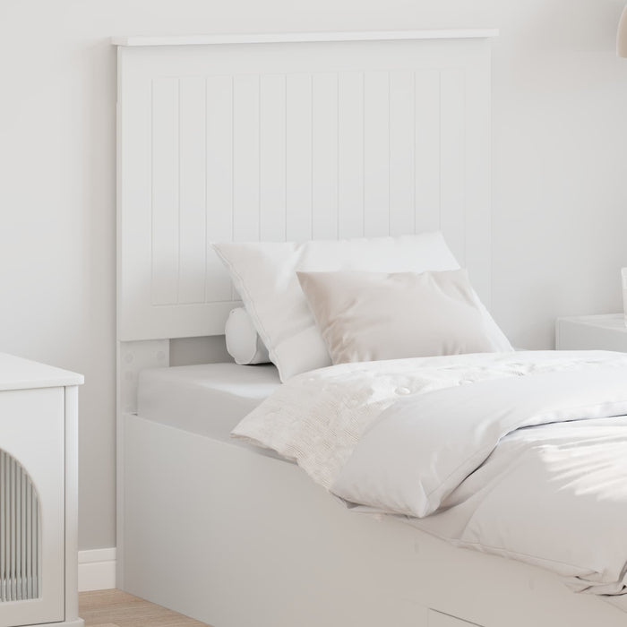 Tăblie cap cu headboard Alb 75 cm Lemn compozit - WALTI WALTI