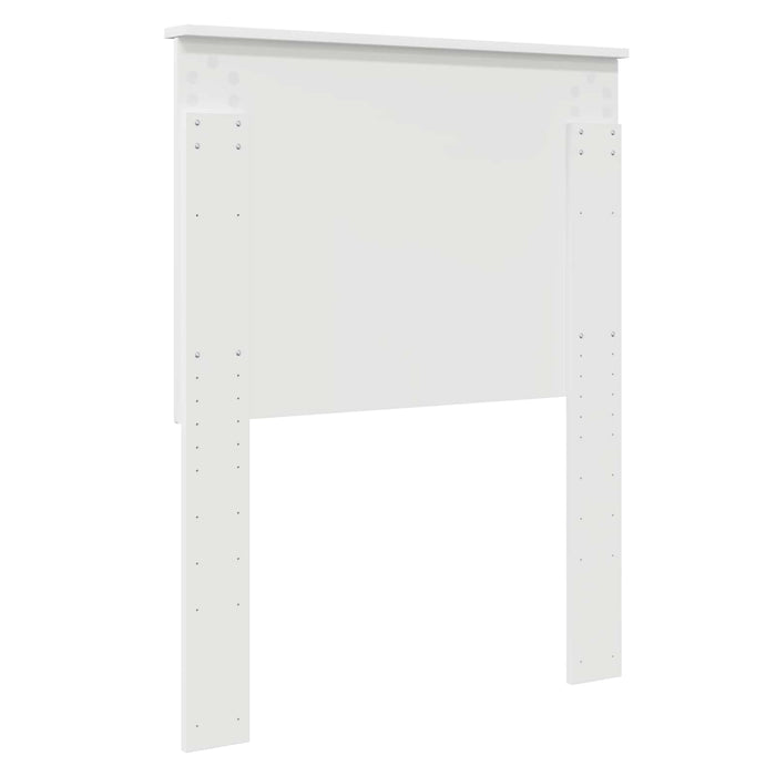 Tăblie cap cu headboard Alb 75 cm Lemn compozit - WALTI WALTI