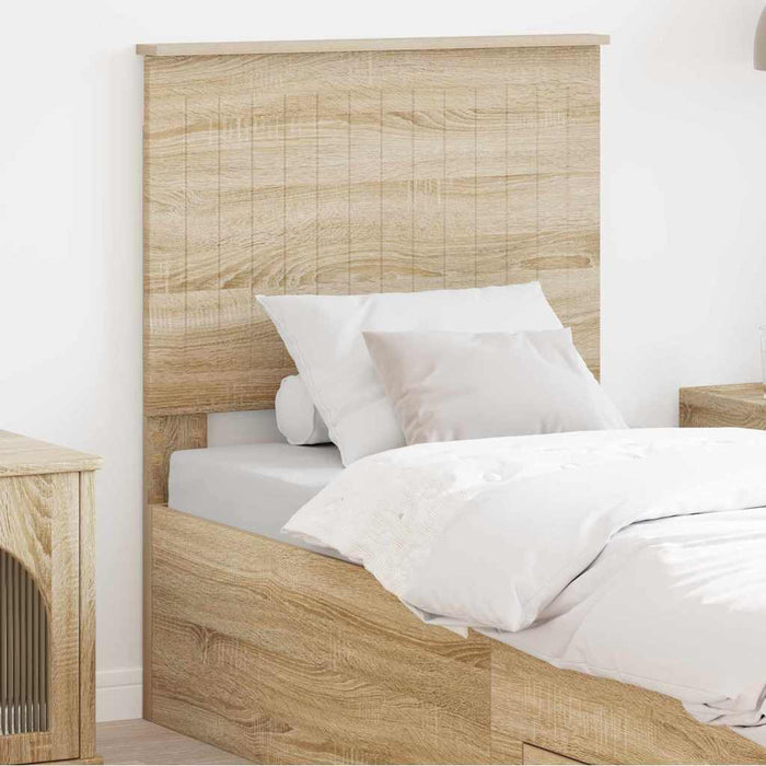 Tăblie cap cu headboard Stejar Sonoma 75 cm Lemn compozit - WALTI WALTI