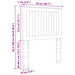 Tăblie cap cu headboard Stejar Sonoma 75 cm Lemn compozit - WALTI WALTI