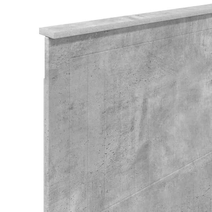 Tăblie cap cu headboard Gri din beton 75 cm Lemn compozit - WALTI WALTI