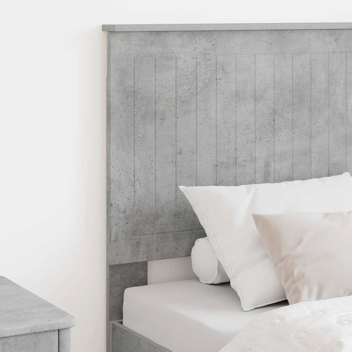 Tăblie cap cu headboard Gri din beton 75 cm Lemn compozit - WALTI WALTI
